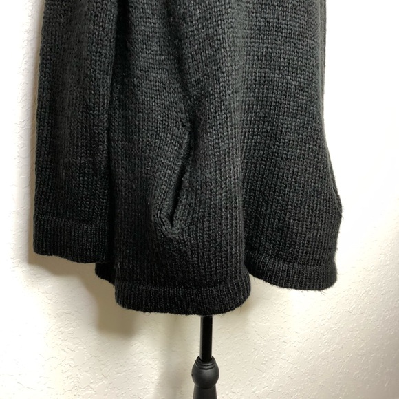 Wooden Ships black front pocket mohair wool blend tunic sweater size M/L - Picture 3 of 13